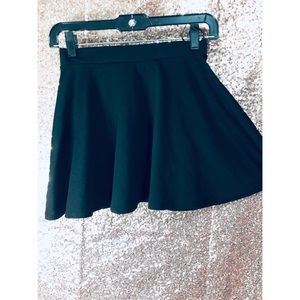 Black skater skirt .